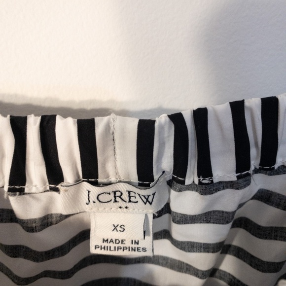 J Crew Off Shoulder Black and White Dress size XS - Picture 2 of 8